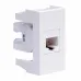 Комп.роз. RJ45 кат.5e (8P8C, Hyperline, Dual IDC 110&Krone) Viva, белая, 1мод