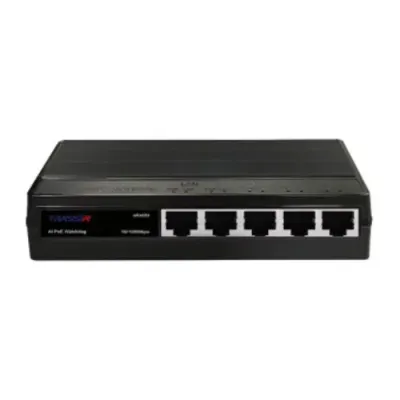 Коммутатор неуправляемый 4x100Мбит/с (RJ45 с PoE+,PoE++), 1x100Мбит/с (RJ45) 60Вт