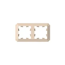 ATLASDESIGN ANTIQUE 2-постовая рамка, универсальная, ПЕСОЧНЫЙ