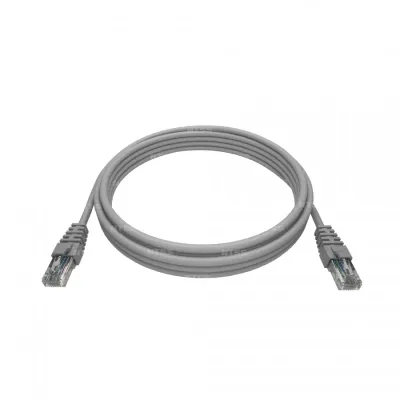Патч-корд 2хRJ45/8P8C, T568B UTP 5e кат. литой 0.3 метра, LSZH, серый
