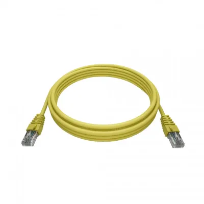 Патч-корд 2хRJ45/8P8C, T568B UTP 5e кат. литой 3 метра, LSZH, желтый