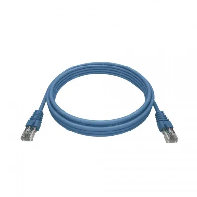 Патч-корд 2хRJ45/8P8C, T568B UTP 5e кат. литой 5 метров, LSZH, синий