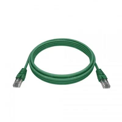 Патч-корд 2хRJ458P8C, T568B UTP 5e кат литой 015 метра, LSZH, зеленый