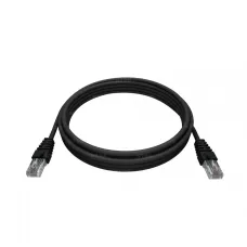 Патч-корд 2хRJ45/8P8C, T568B UTP 5e кат. литой 15 метров, LSZH, черный