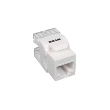 Модуль розеточный Keystone UTP RJ45 cat.6. 180 градусов. белый