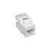 Модуль розеточный Keystone UTP RJ45 cat.6. 180 градусов. белый