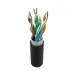 Витая пара F/UTP кат 5e 4 пары 24 AWG одножильный LSZH(Т) UV внешний, внутренний черный 305м