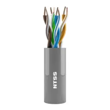 Витая пара U/UTP кат 5e 4 пары 24 AWG одножильный LSZH нг(А)-HF внутренний серый 305м