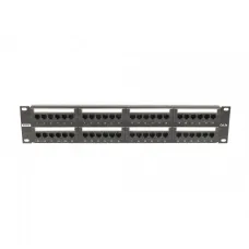 Патч-панель 1U 48 портов RJ45 UTP cat.5е, AL, DualIDC с органайзером