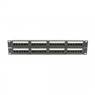 Патч-панель 1U 48 портов RJ45 UTP cat.5е, AL, DualIDC с органайзером
