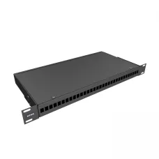 Кросс распределительный стоечный 1U до 32 портов под SC/LC duplex (сплошная панель) RAL 9005