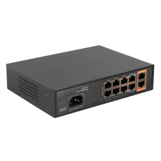 Коммутатор неуправляемый 8x100 Мбит/с (RJ45 с PoE), 2x1000 Мбит/с (RJ45) 120 Вт