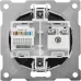Розетка двойная антенна/компьютер TV/RJ45 кат.5e, цвет бежевый (серия Florence)