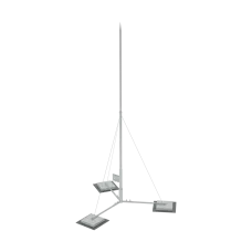 Мачта молниеприемная вольностоящая составная H7,1 м неразборное основание HD AURAFORT