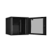 Настенный разборный шкаф Essential Line 19'' 12U стеклянная дверь Ш600хВ569хГ600мм 2 пары монтажных направляющих черный