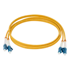 Патч-корд оптический, PVC, дуплексный, LC/UPC-LC/UPC, SM OS2, 5.0 м