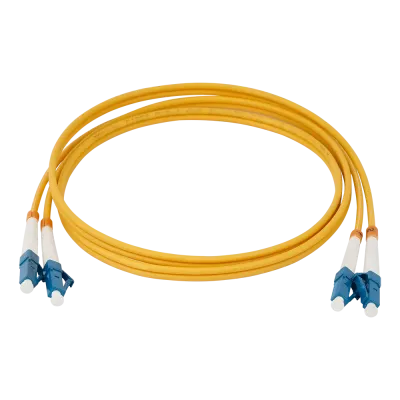 Патч-корд оптический, PVC, дуплексный, LC/UPC-LC/UPC, SM OS2, 5.0 м