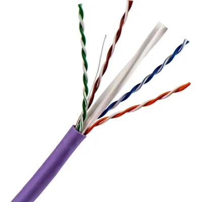 Витая пара UTP 4 пары Кат.6 нг(А)-LS IEC 60332-3 IN фиолетовый 305 м