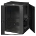 Шкаф настенный Next, 18U 550x600, стеклянная дверь, черный