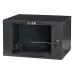 Шкаф настенный Next, 9U 550x450, стеклянная дверь, черный