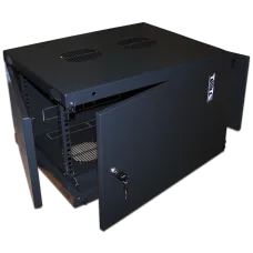 Шкаф настенный Next, 18U 550x600, металлическая дверь, черный
