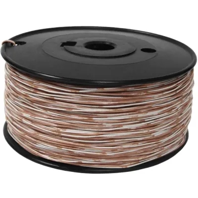 Витая пара 1-парный кроссировочный 24 AWG IN бело-коричневый 500 м