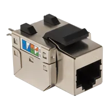 Модуль Keystone RJ45, Cat.5E, STP, 90 градусов, белый