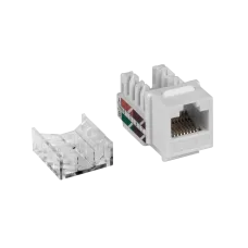 Модуль Keystone RJ45, Cat.5E, UTP, 90 градусов, белый
