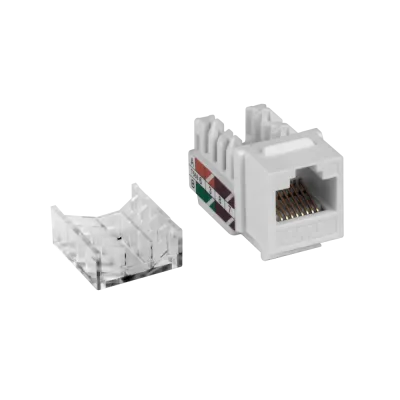 Модуль Keystone RJ45, Cat.5E, UTP, 90 градусов, белый
