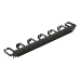Органайзер 19'' 1U 5 колец + 2 боковых