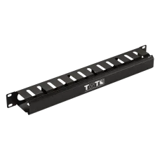 Органайзер кабельный 19'' c крышкой, 1U