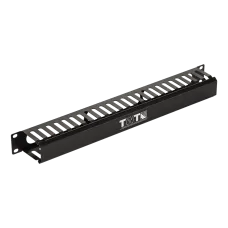 Органайзер кабельный 19'' c крышкой на 24 порта, 2U