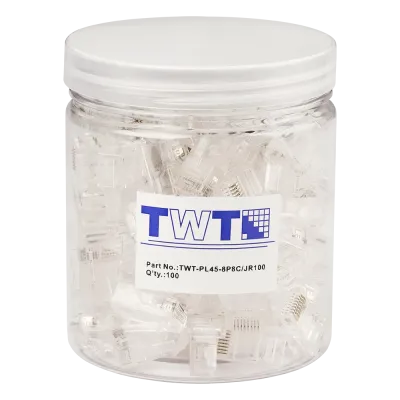 Коннектор RJ45 UTP 8P8C, универсальный, cat.5e, 100 шт. в банке