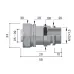 Муфта металлорукав-коробка DN 15 с уплотнением кабеля, IP68, М12х1,5, д.5 - 9мм
