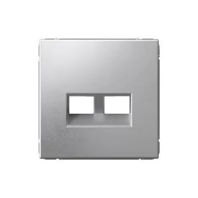 ARTGALLERY НАКЛАДКА двойная для информационных функций типа Keystone, АЛЮМИНИЙ