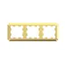 ATLASDESIGN ANTIQUE 3-постовая рамка, универсальная, ЗОЛОТО ATLASDESIGN ANTIQUE 3-постовая рамка, универсальная, ЗОЛОТО
