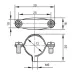Хомут стальной с внутренней резьбой М6, д.12мм