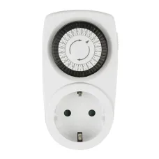 Таймер механический с розеткой 220В 12/24ч 3500Вт UST-M10 WHITE