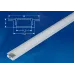Профиль врезной алюминиевый UFE-K01 SILVER/FROZEN 200 POLYBAG с матовым рассеивателем, 200см. 2 заглушки в/к..