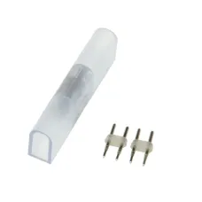 Соединитель контактный прямой для светодиодных лент UTC-K-12/N21 CLEAR 010 POLYBAG ULS-N21 NEON 2200 8x16мм 2 контакта Цвет прозрачный 10 штук в пакете UL-00007238 Uniel