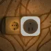 Светильник ночник с фотосенсором (день-ночь) DTL-321 2USB Белый ТМ