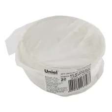 Термокольцо UFL-R01 GX53/85/95 CLEAR 020 POLYBAG для монтажа светильников серии GX53/H2 внутренний диаметр 85 мм внешний диаметр 95 мм прозрачное 20 штук в пакет