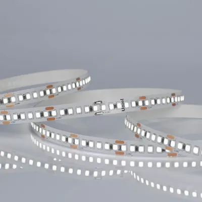 Лента светодиодная гибкая на самоклеящейся основе. ULS-2835-180LED/m-10mm-IP20-DC24V-17W/m-5M-6500K Катушка 5м. в герметичной упаковке. Дневной свет (6500K)