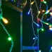 Бахрома светодиодная со статическим свечением 6м соединяемая 200 светодиодов разноцветный свет прозрачный провод ULD-B6007-200/STK MULTI IP44