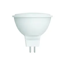 Лампа светодиодная, LED-JCDR-7W/6500K/GU5.3/FR/SLS форма ''JCDR'', матовая, дневной свет (6500K)