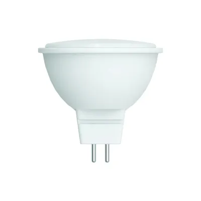 Лампа светодиодная, LED-JCDR-7W/6500K/GU5.3/FR/SLS форма ''JCDR'', матовая, дневной свет (6500K)