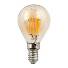 Лампа светодиодная Vintage 5 Вт Форма шар золотистая колба Картон ТМ LED-G45-5W/GOLDEN/E14 GLV21GO