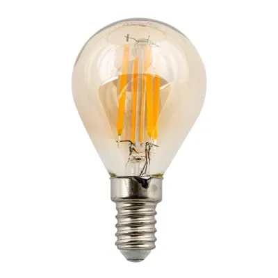 Лампа светодиодная Vintage 5 Вт Форма шар золотистая колба Картон ТМ LED-G45-5W/GOLDEN/E14 GLV21GO