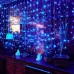Гирлянда Занавес светодиодный с эффектом мерцания 3х2 м 264 светодиода синий свет прозрачный провод ULD-C3020-264/TTK BLUE IP44 TM