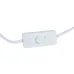 Светильник UML-B465 E14 WHITE настольный декоративный ''Кот'', под лампу Е14, 40W. Механический выключатель. белый